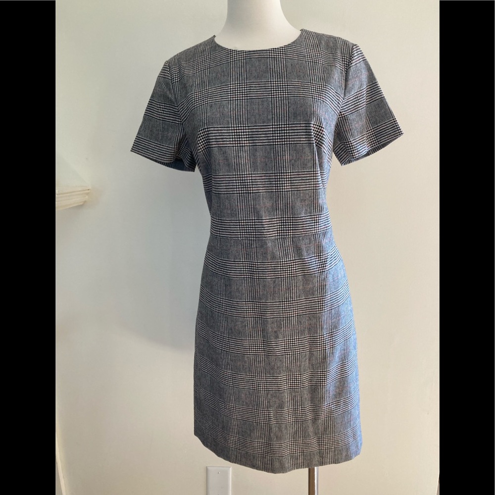 Banana Rebuplic Window pain Plaid career dress